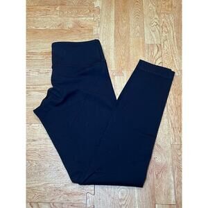 Lululemon Black High Rise Cropped Leggings Size 6 Yoga Gym Athleisure